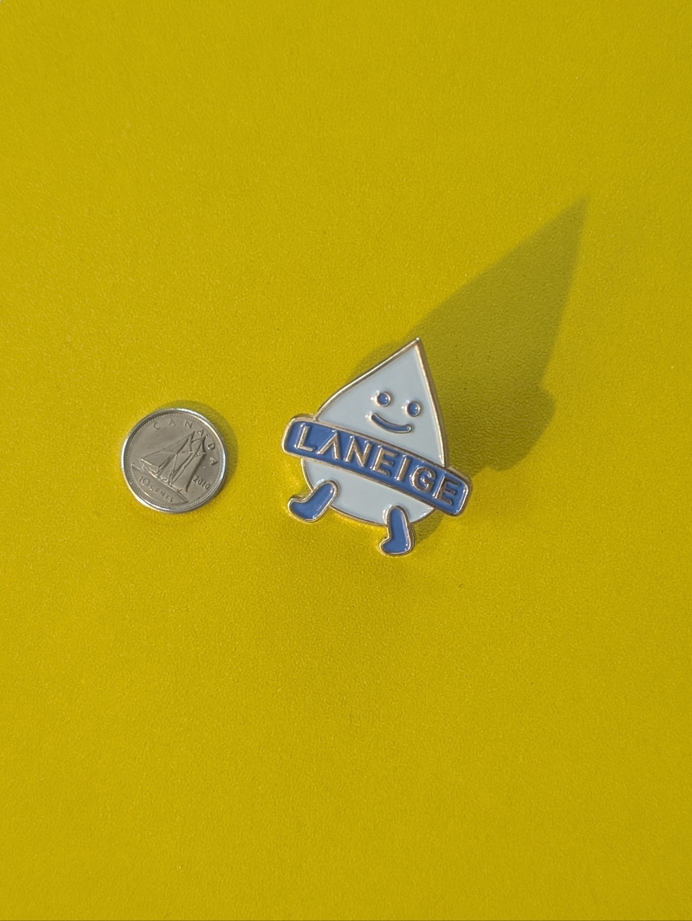 LANEIGE Skincare Collectible Water Droplet Enamel Pin - Blue & Gold 💧✨